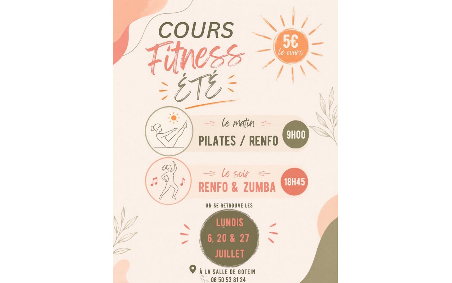 Renforcement musculaire et zumba