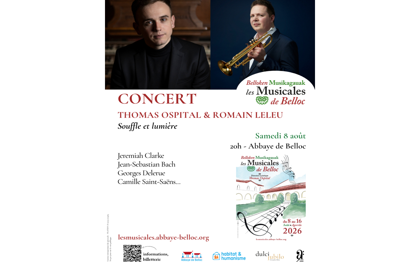 Les musicales de Belloc : Concert Trompette et ...