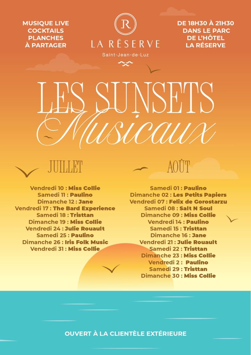 Les Sunsets Musicaux à La Réserve