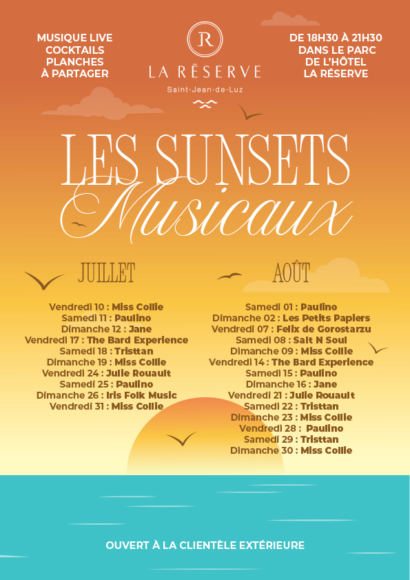 Les Sunsets Musicaux à La Réserve