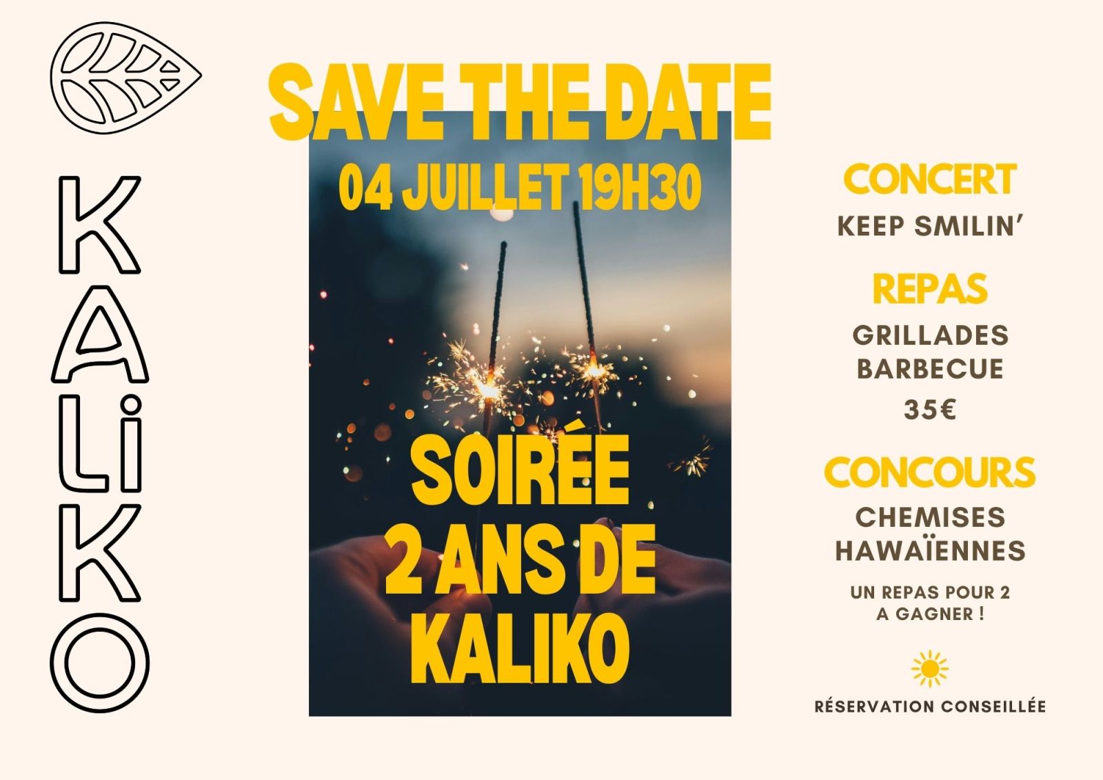 SOIREE ANNIVERSAIRE° 2 ANS DE KALIKO