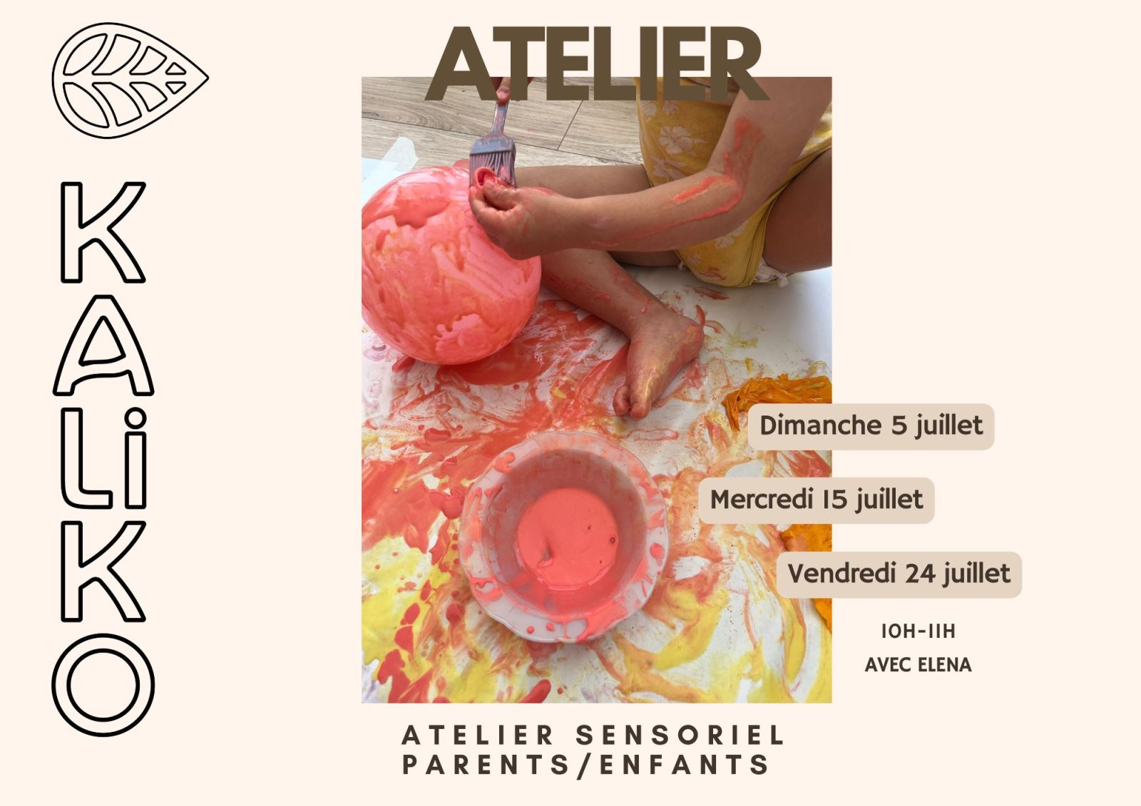 ATELIER SENSORIEL PARENTS / ENFANTS°KALIKO