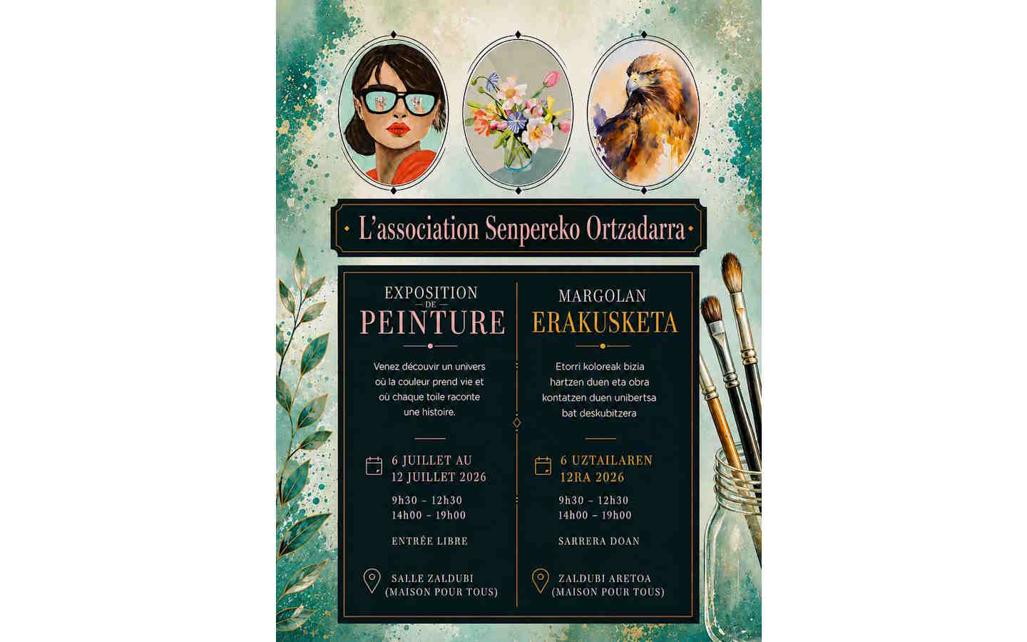 Exposition de peinture : Senpereko ortzadarra