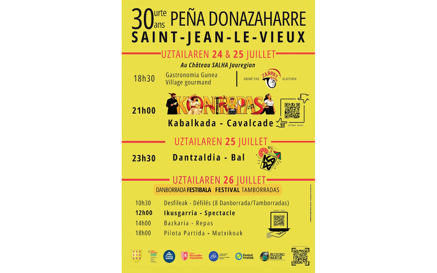 30 ans de la peña Donazaharre : festival Tambo ...