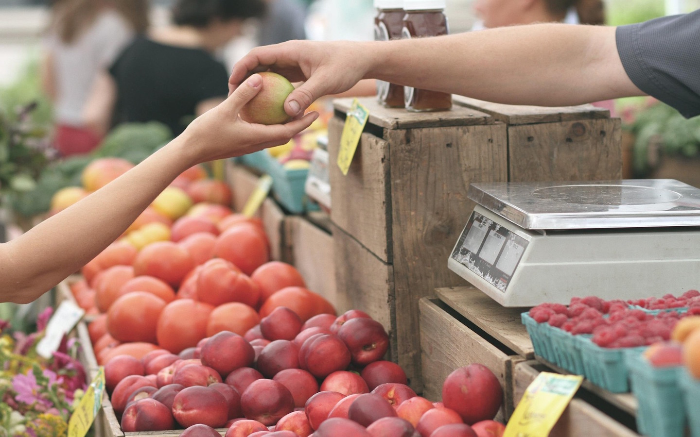 Marché de produits locaux