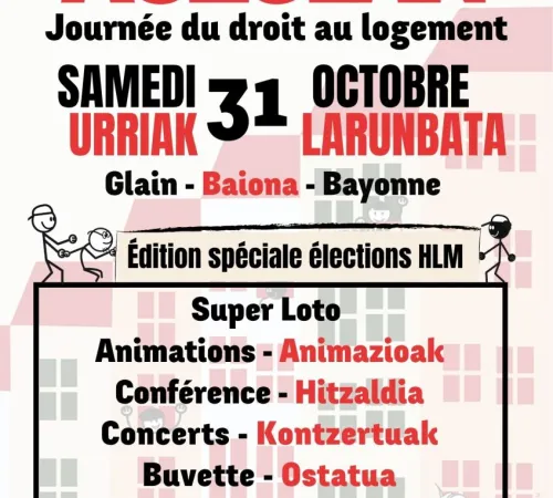 Auzolan - la journée du droit au logement