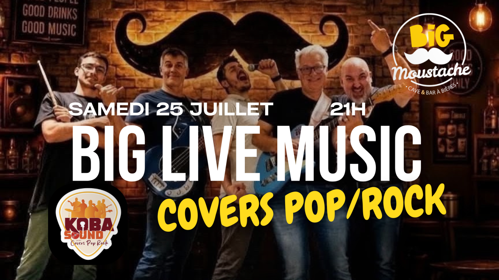 Concert Kobasound au Big Moustache