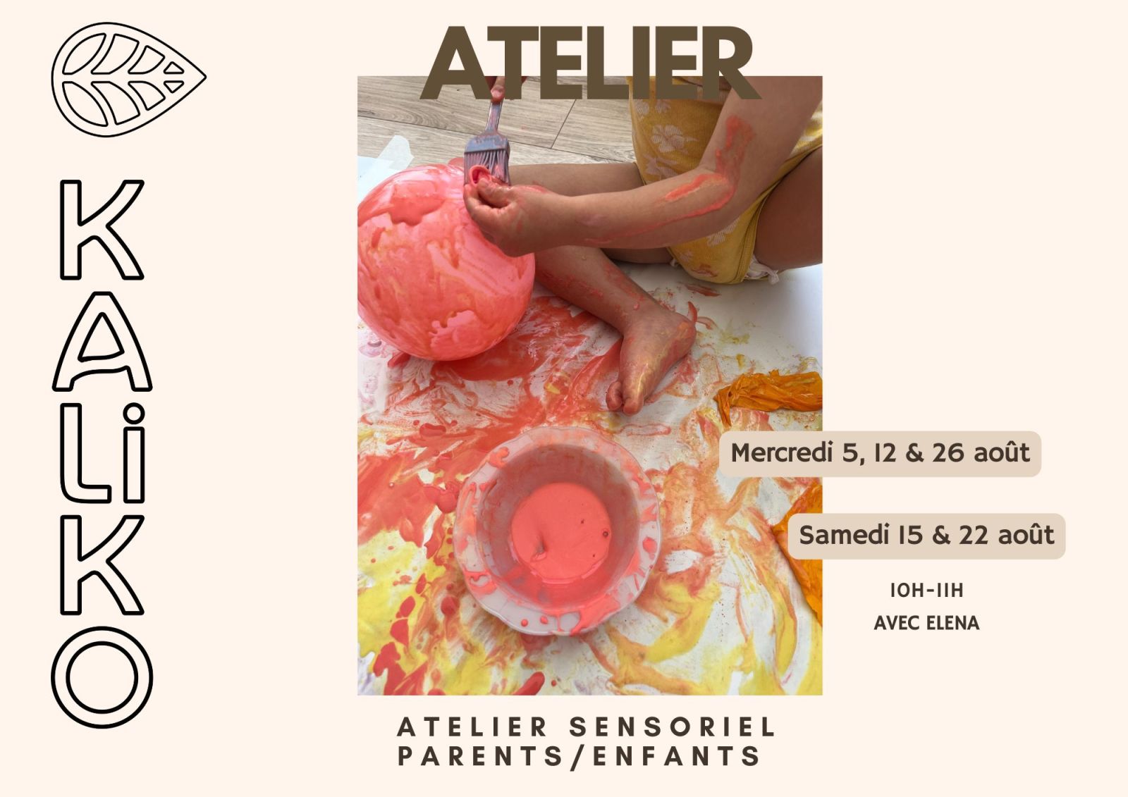 ATELIER SENSORIEL PARENTS / ENFANTS°KALIKO