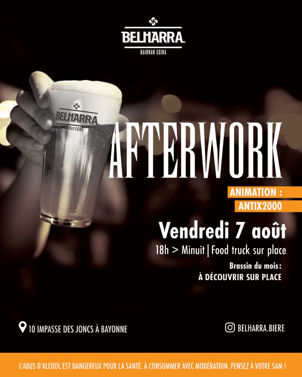 Afterwork à la Brasserie Belharra® à Bayonne