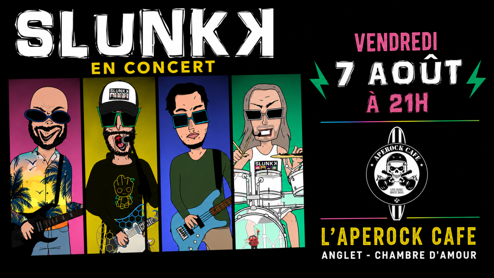 SLUNK LIVE - APÉROCK CAFE - VENDREDI 7 AOÛT - FIRE