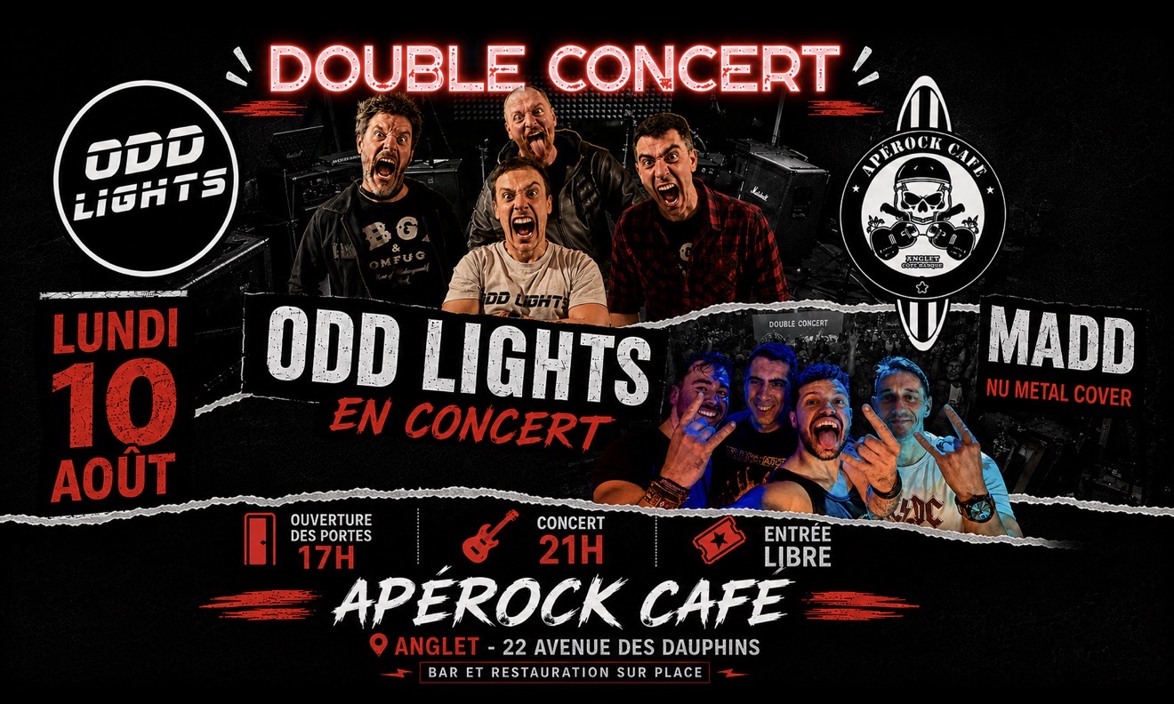 DOUBLE CONCERT - ODD LIGHT - MADD - 2 COVERS B ...