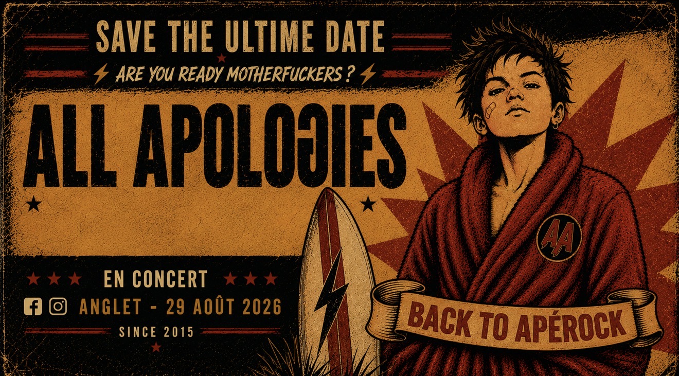 ALL APOLOGIES - CONCERT - SAMEDI 29 AOÛT - CON ...
