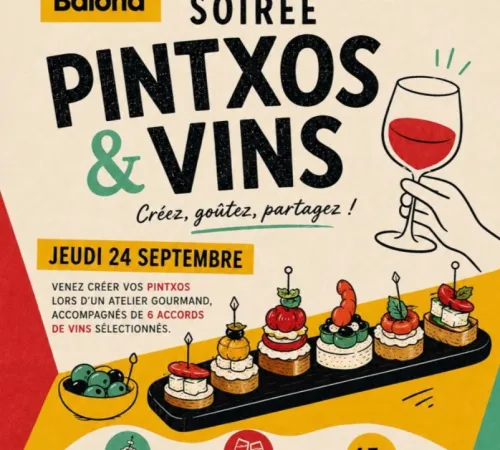 Atelier de cuisine autour des pintxo & accords vins