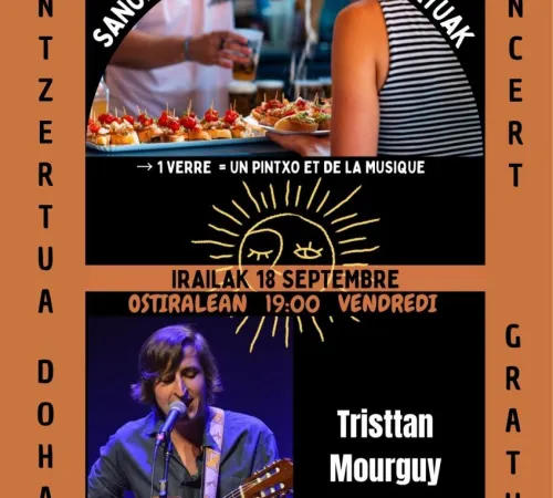 Pintxo Pote & Concert – Tristan Mourguy
