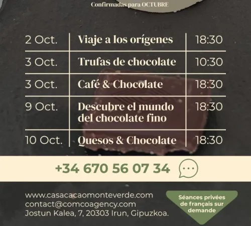EXPERIENCES AUTOUR DU CHOCOLAT