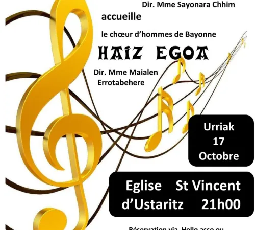 Concert de Chorales .Lapurtarrak et Haiz Egoa