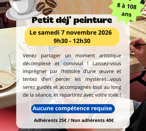 Atelier petit déjeuner peinture