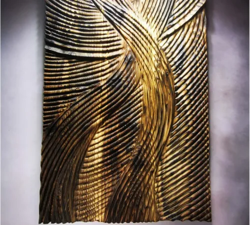 De la terre au Ciel - Loic de Maisonneuve -Exposition de Sculpture sur Bois