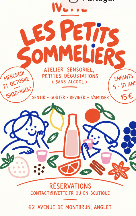 Atelier enfants '' Les petits sommeliers'' 