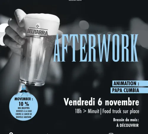 Afterwork Movember à la Brasserie Belharra® à Bayonne