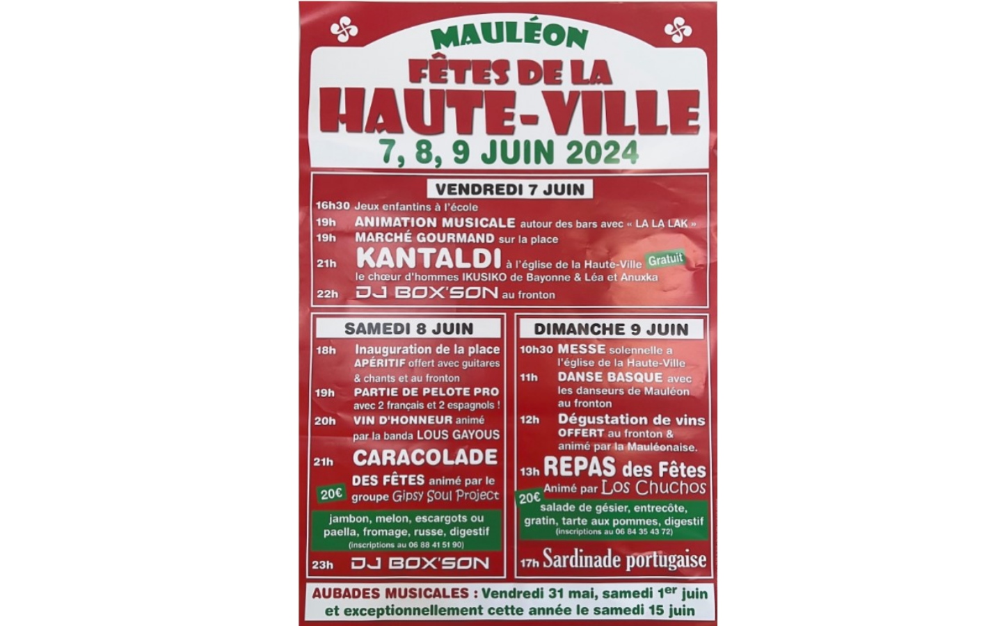 Fêtes locales : Haute-Ville de Mauléon