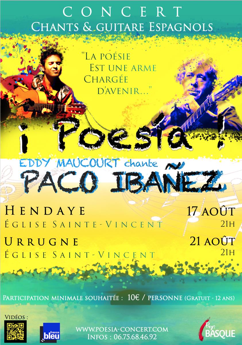 Concert - ¡ Poesía ! Eddy Maucourt chante Paco ...