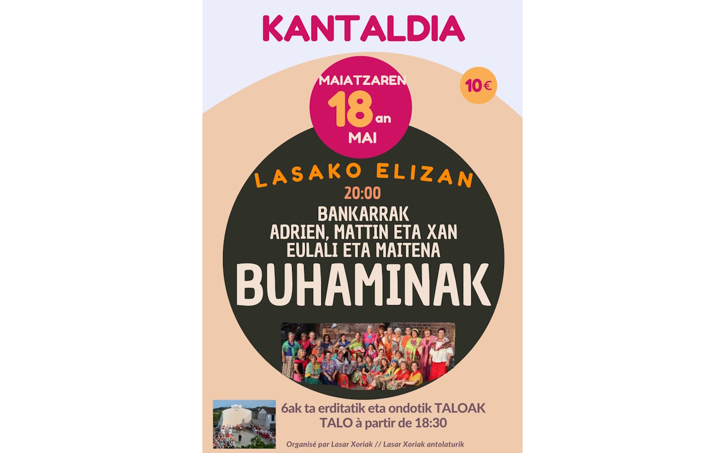Kantaldia : concert de chants basques : Buhami ...
