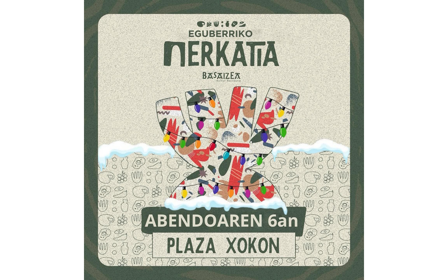 Marché de Noël : eguberriko merkatia