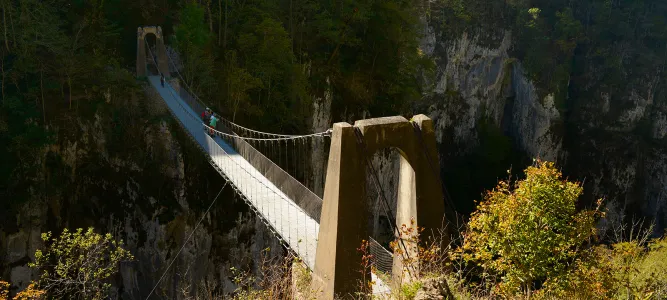 Le pont suspendu d'Holzarte