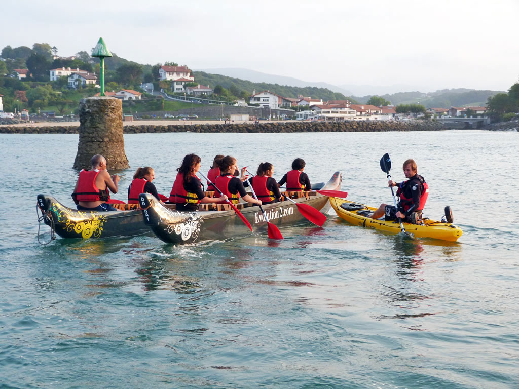 Pirogue Hawaïenne SaintJeandeLuz Canoë / Kayak / Kayak de mer / Wave Ski / Pirogue