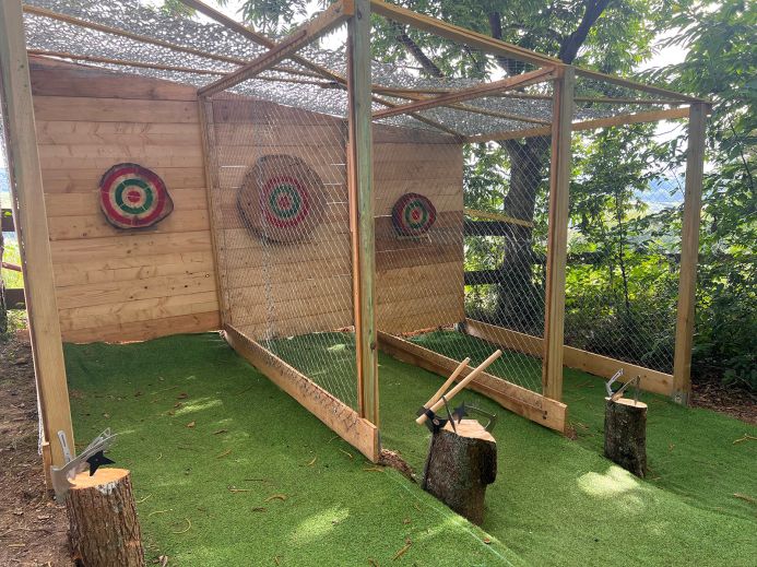 VATOS Jeu Cibles Lancer De Hache - Jouet Intérieur Extérieur Pour Enfants Et Adultes