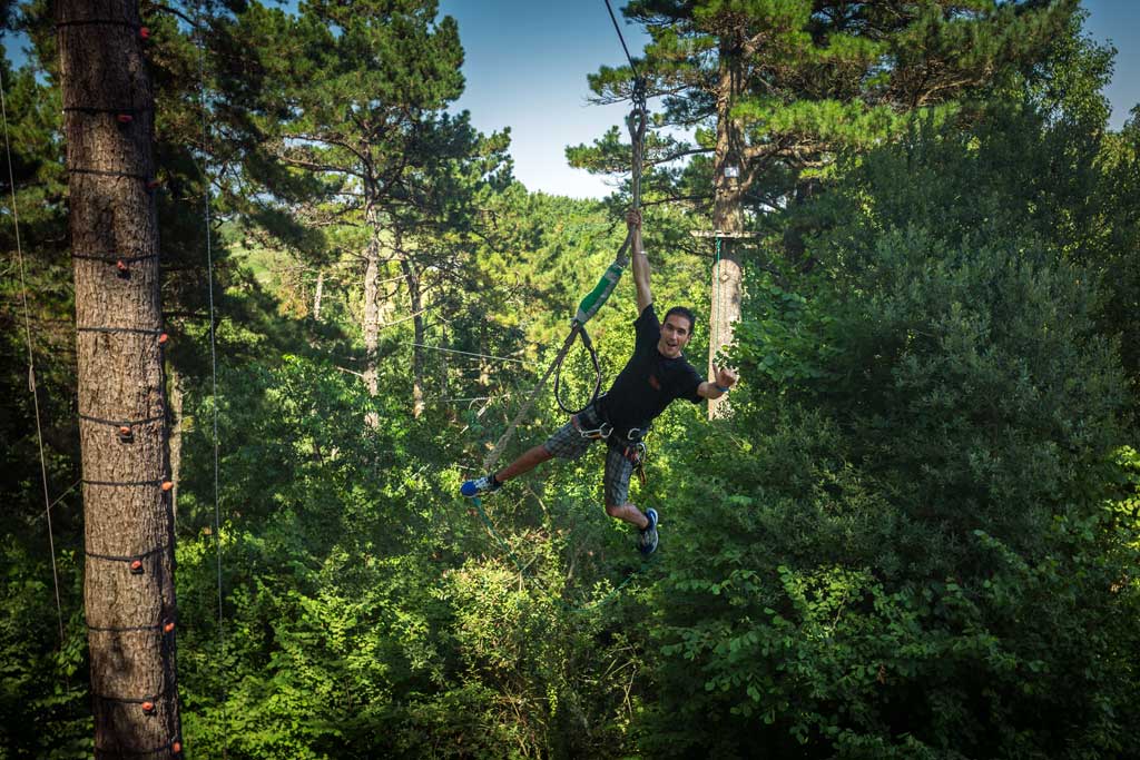 Zipline at Oihana Adventure Park