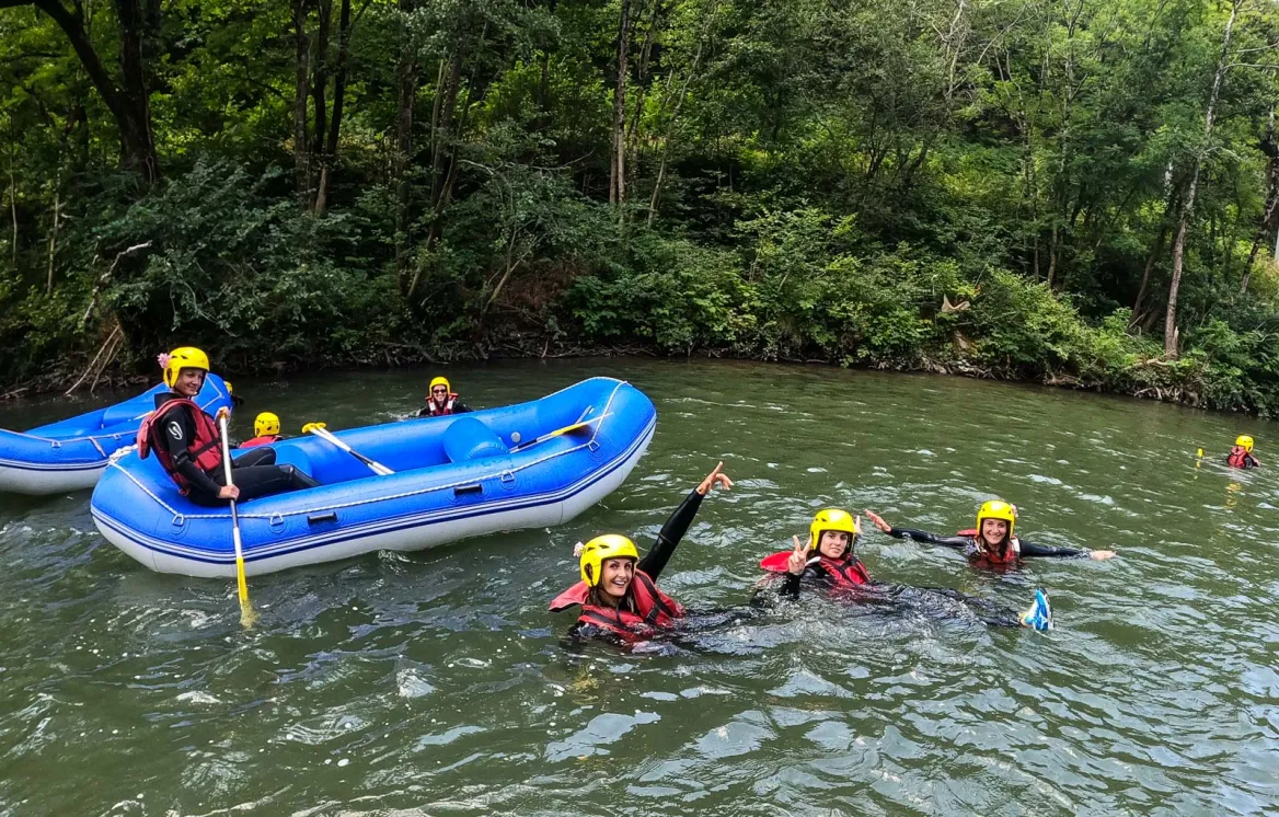 Rafting on the Nive