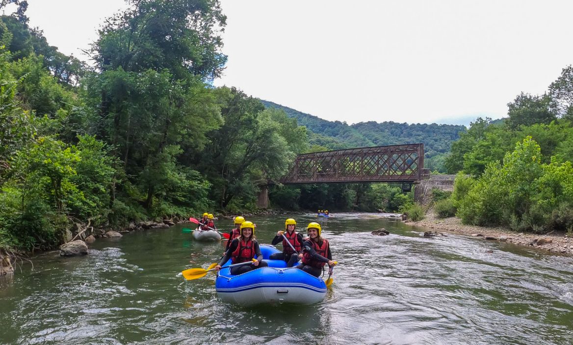 Rafting en la Nive