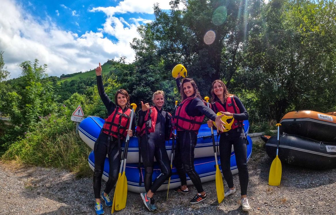 Rafting en la Nive