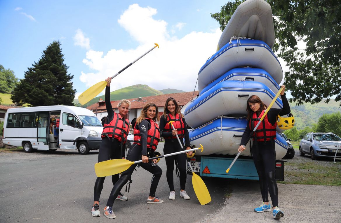 Rafting en la Nive