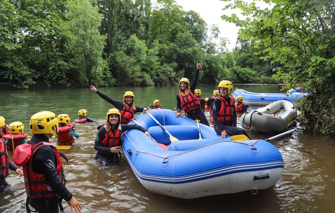 Rafting en la Nive