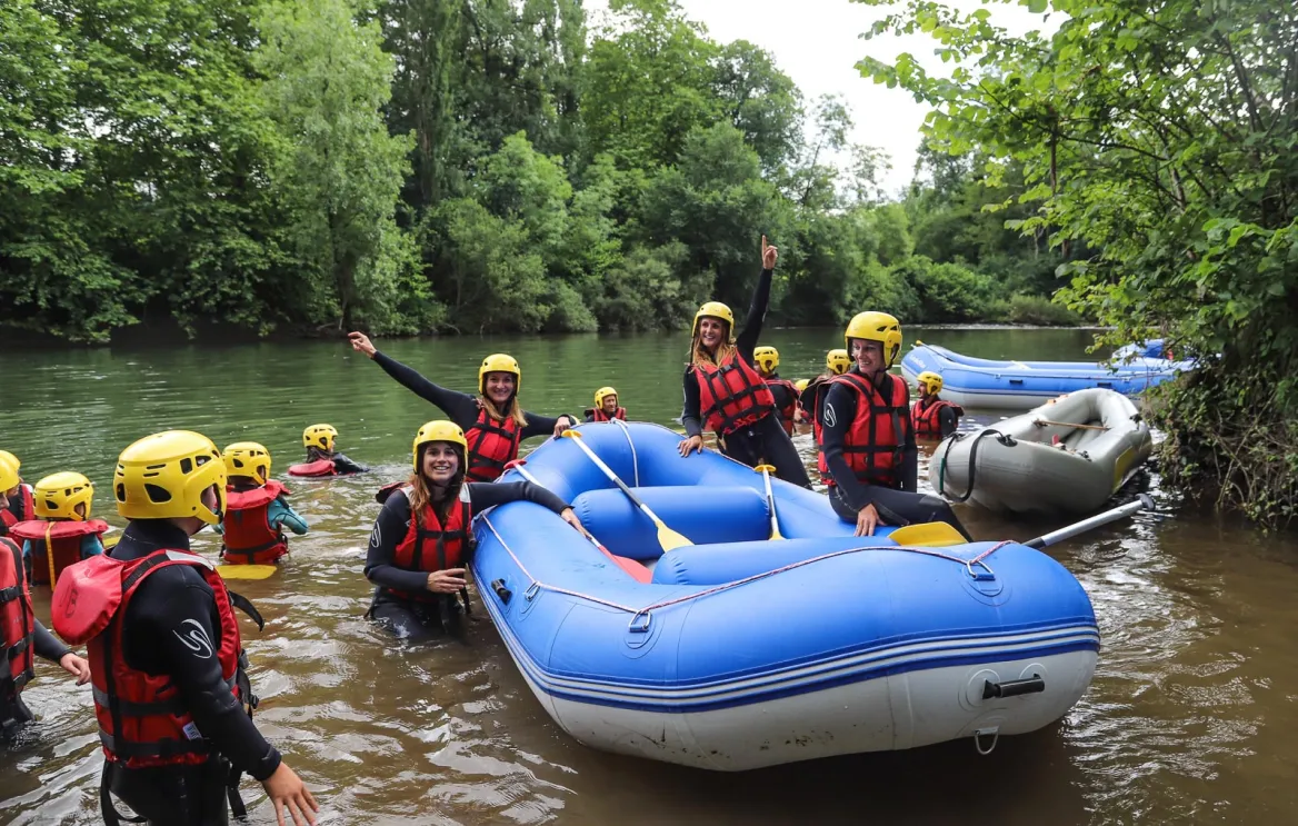 Rafting on the Nive