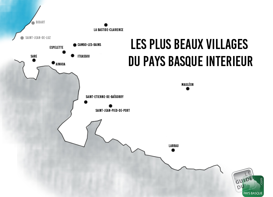 Map of the most beautiful villages