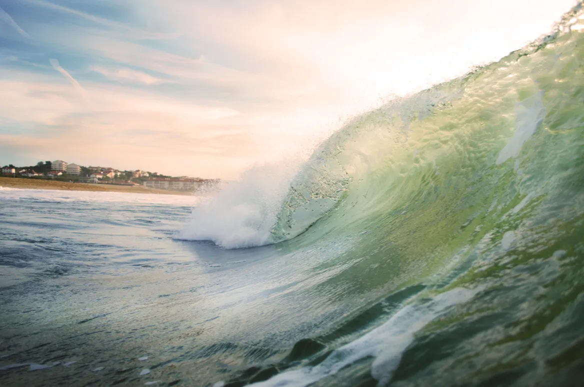 The beautiful waves of Anglet