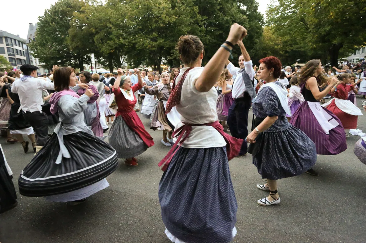 Basque traditional dancers