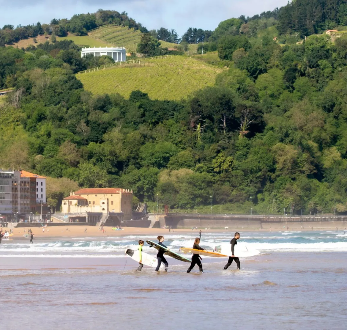 Surfing in Zarautz