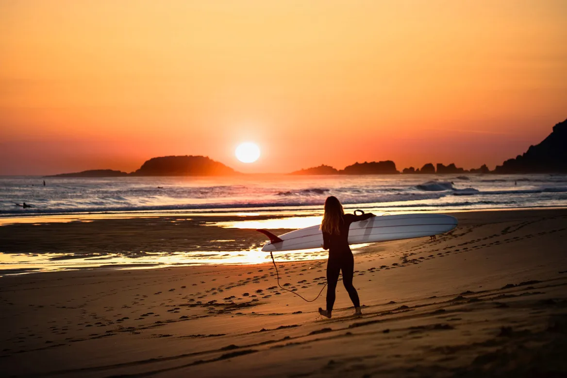 Surfing in Zarautz