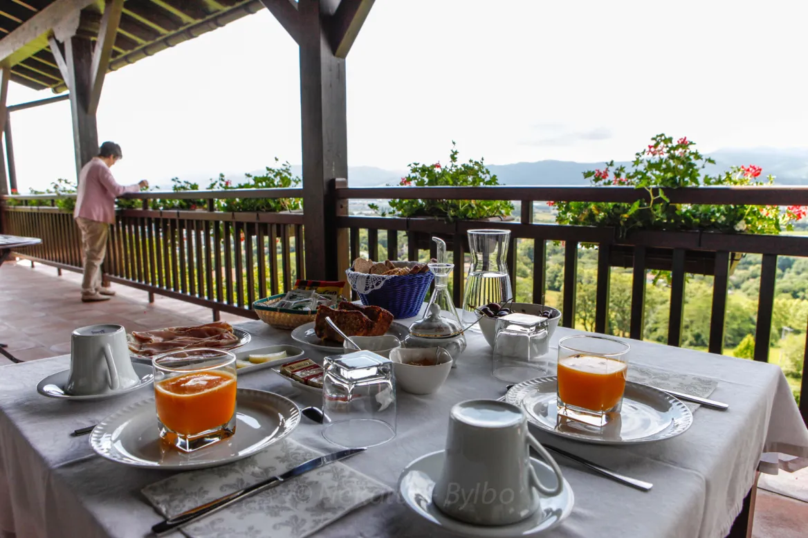 Desayuno en la granja