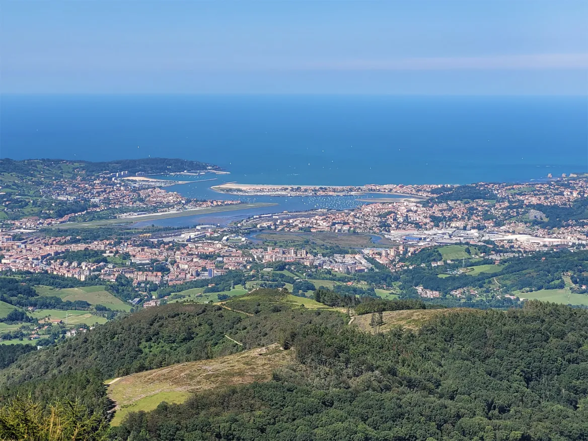 Las 3 coronas, vistas desde Irumugarrieta