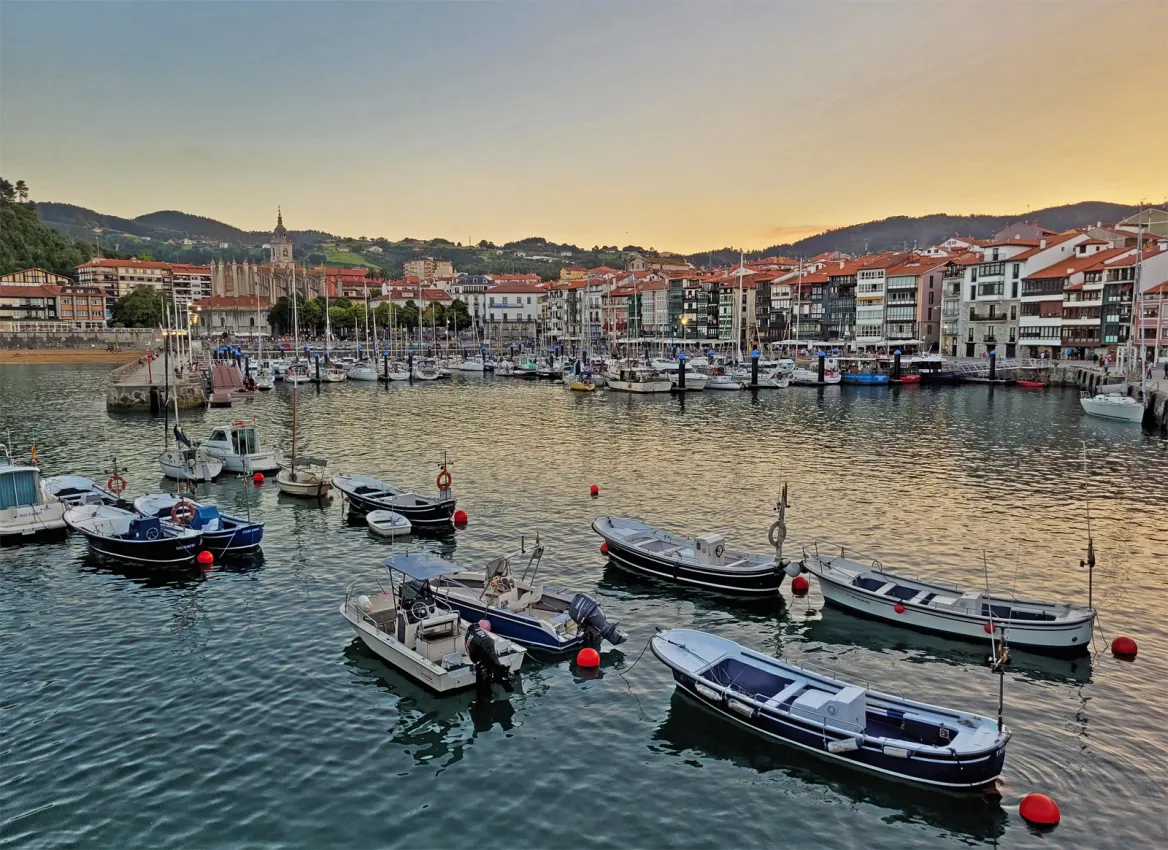 Boats on the port of Lekeitio