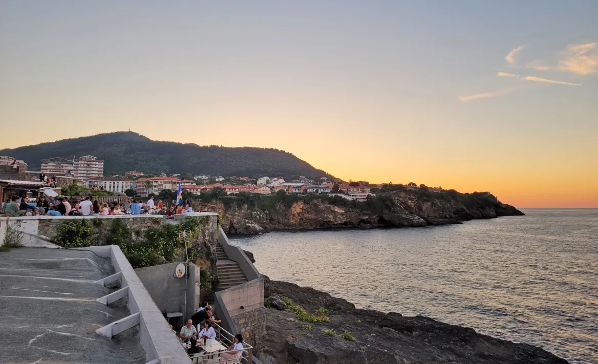 Lekeitio beer garden terrace