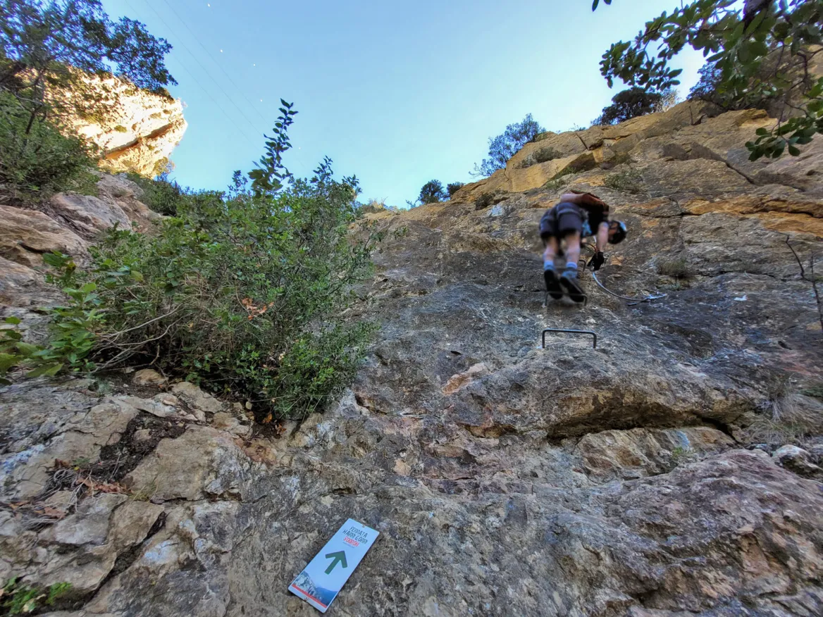 Via ferrata departure