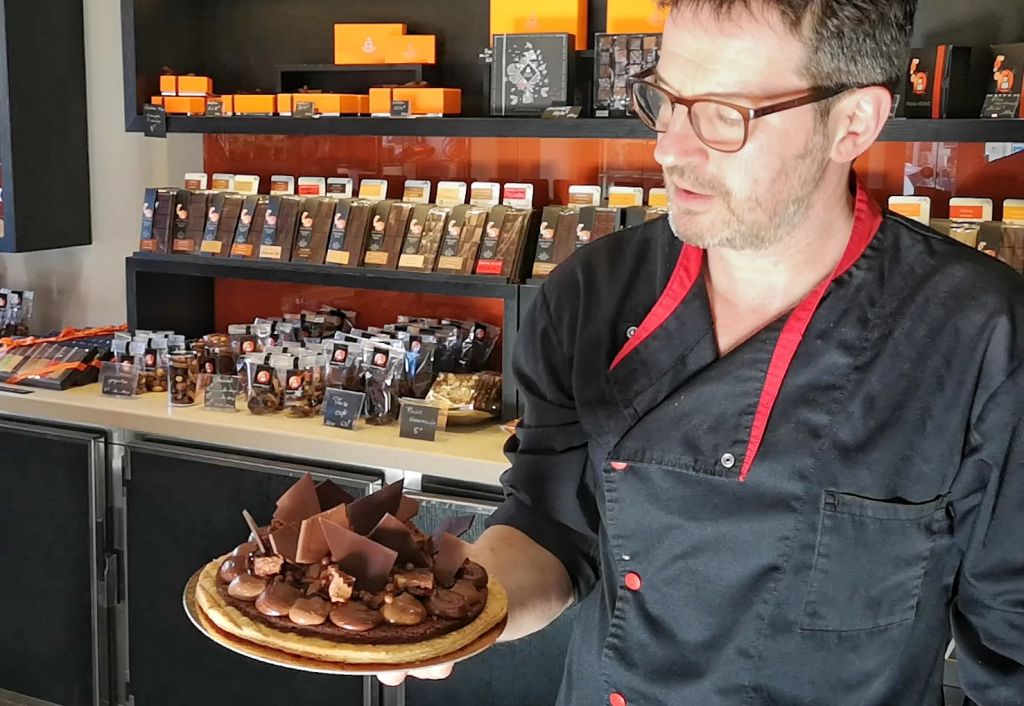 Pizza au chocolat