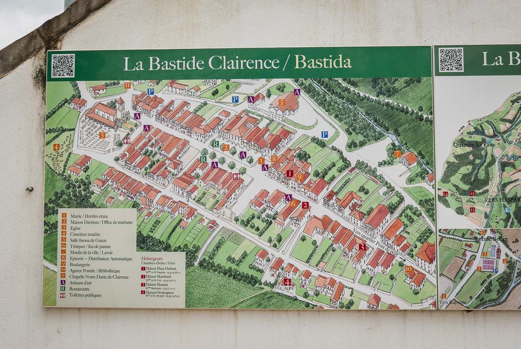 Mapa de La Bastide-Clairence
